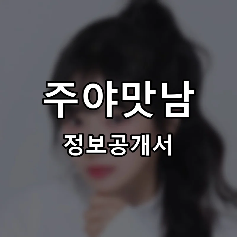 주야맛남 프랜차이즈 창업 비용 정보공개서 요약