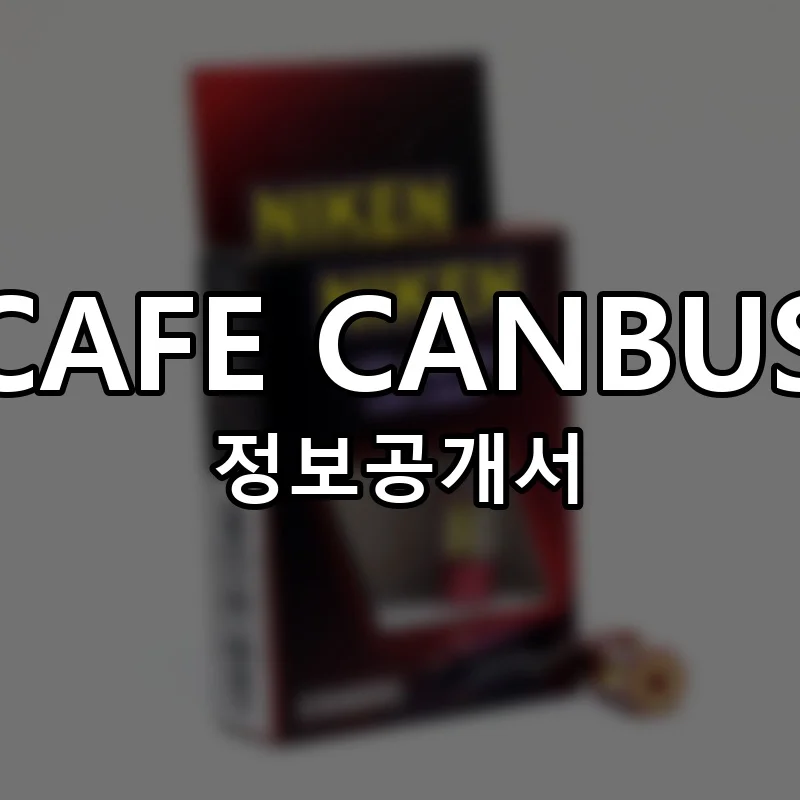 카페캔버스 창업 CAFE CANBUS 프랜차이즈 정보공개서 요약 2025.05.19