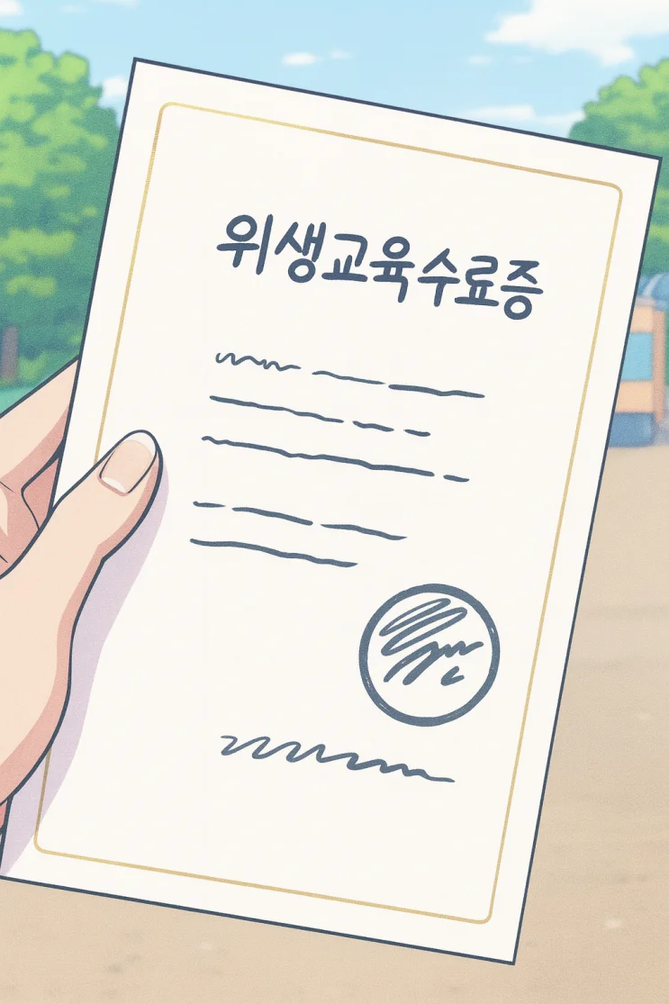 창업자를 위한 식품위생교육 수료증 완벽 가이드