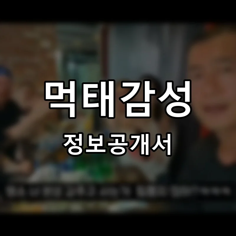 먹태감성 프랜차이즈 창업 비용 정보공개서 요약