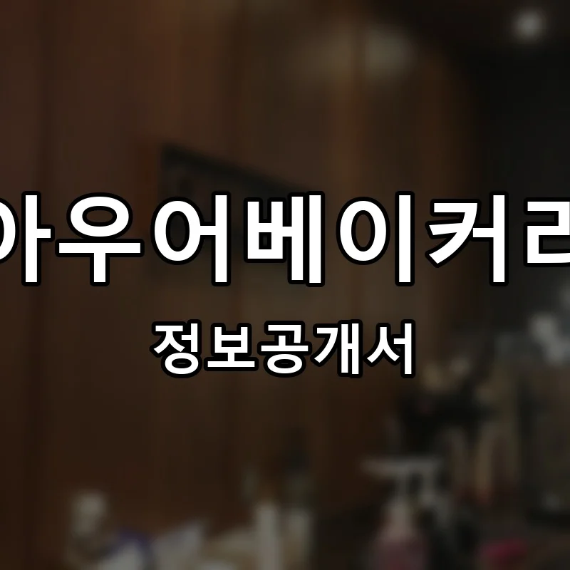 아우어베이커리(OUR Bakery) 프랜차이즈 창업 비용 정보공개서 요약