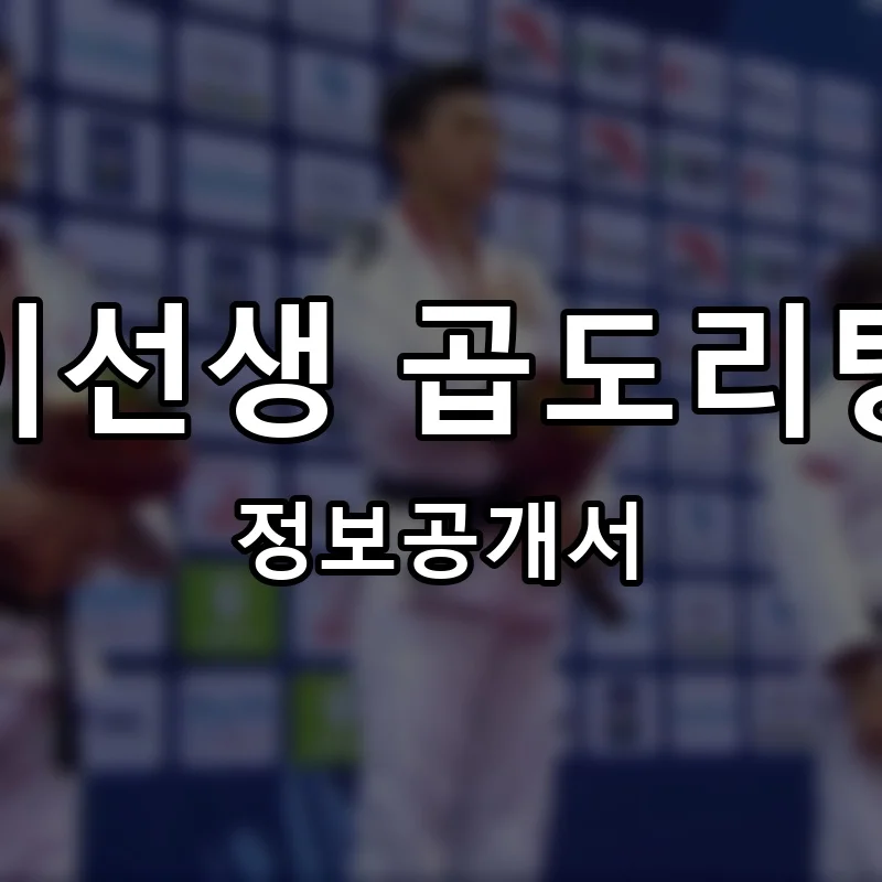 이선생 곱도리탕 프랜차이즈 창업 비용 정보공개서 요약