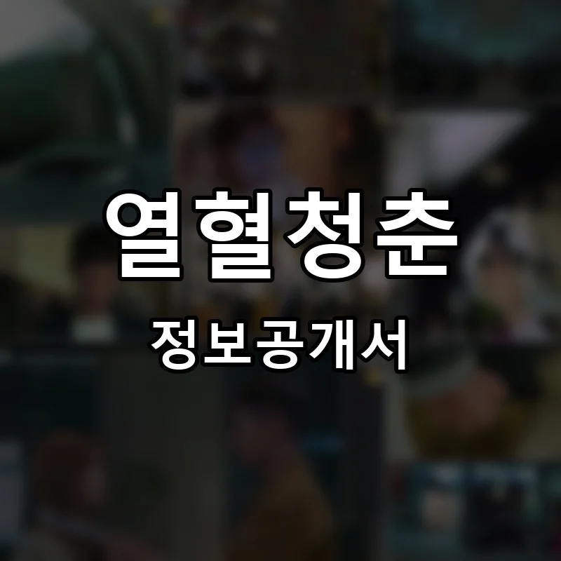 열혈청춘 프랜차이즈 창업 비용 정보공개서 요약