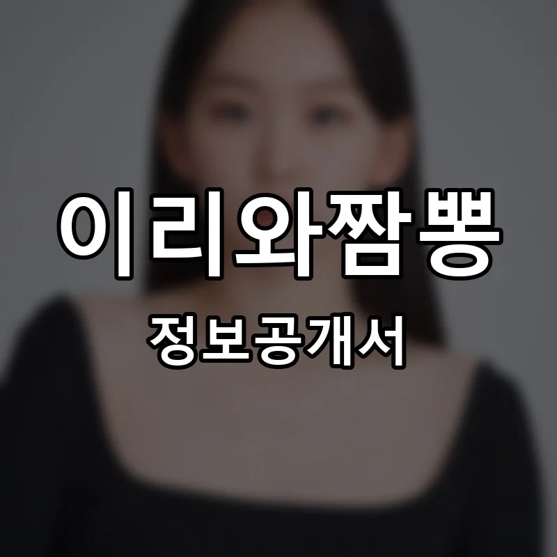 이리와짬뽕 프랜차이즈 창업 비용 정보공개서 요약