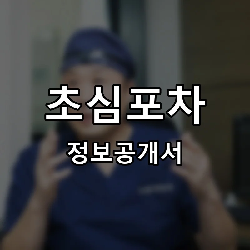 초심포차 프랜차이즈 창업 비용 정보공개서 요약