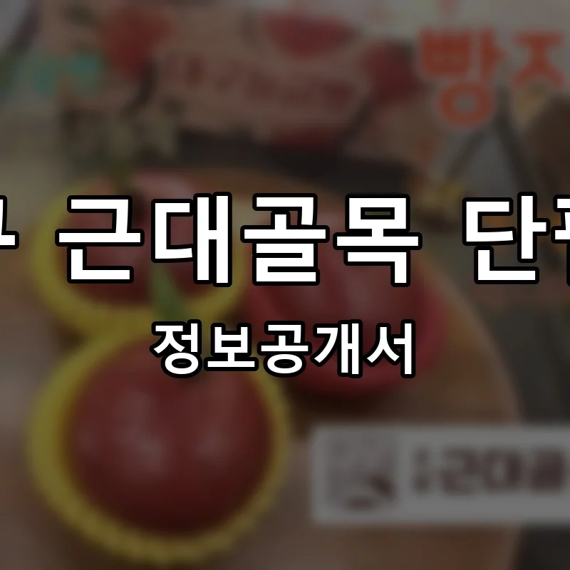 대구 근대골목 단팥빵 프랜차이즈 정보공개서 요약 2025.06.19