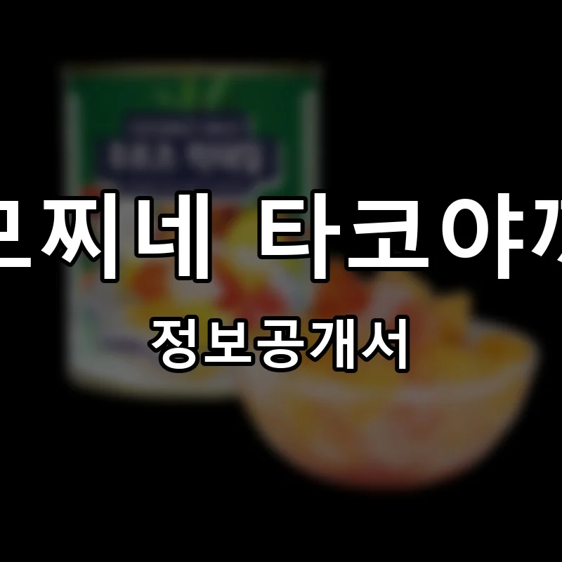 모찌네 타코야끼 프랜차이즈 창업 비용 정보공개서 요약