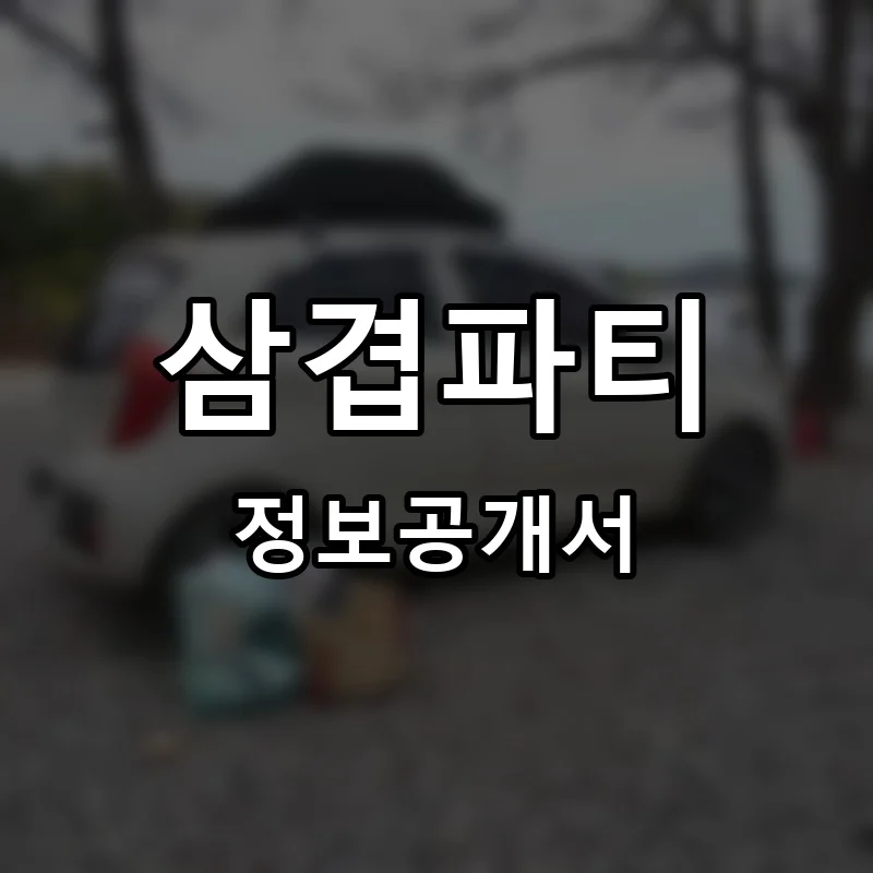 삼겹파티 프랜차이즈 창업 비용 정보공개서 요약