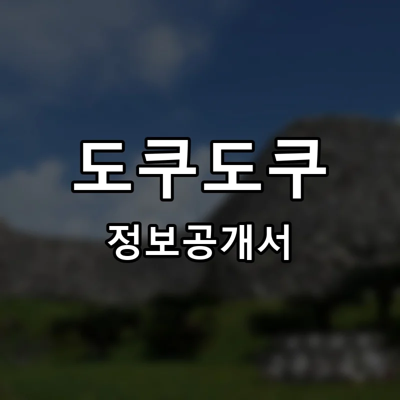 도쿠도쿠 프랜차이즈 창업 비용 정보공개서 요약