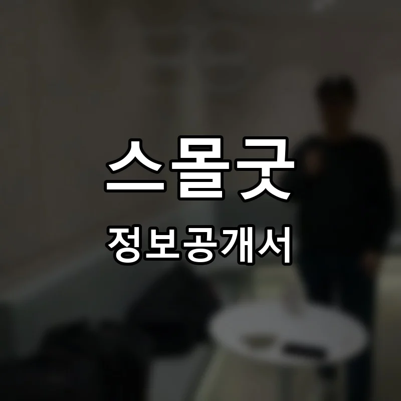 스몰굿 프랜차이즈 창업 비용 정보공개서 요약
