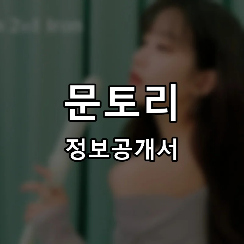 문토리(moontori) 창업 프랜차이즈 정보공개서 요약 2026.10.15