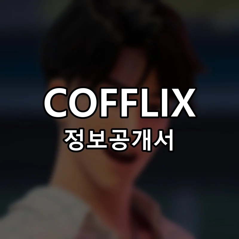 커플릭스 창업 COFFLIX 프랜차이즈 정보공개서 요약 2025.08.04