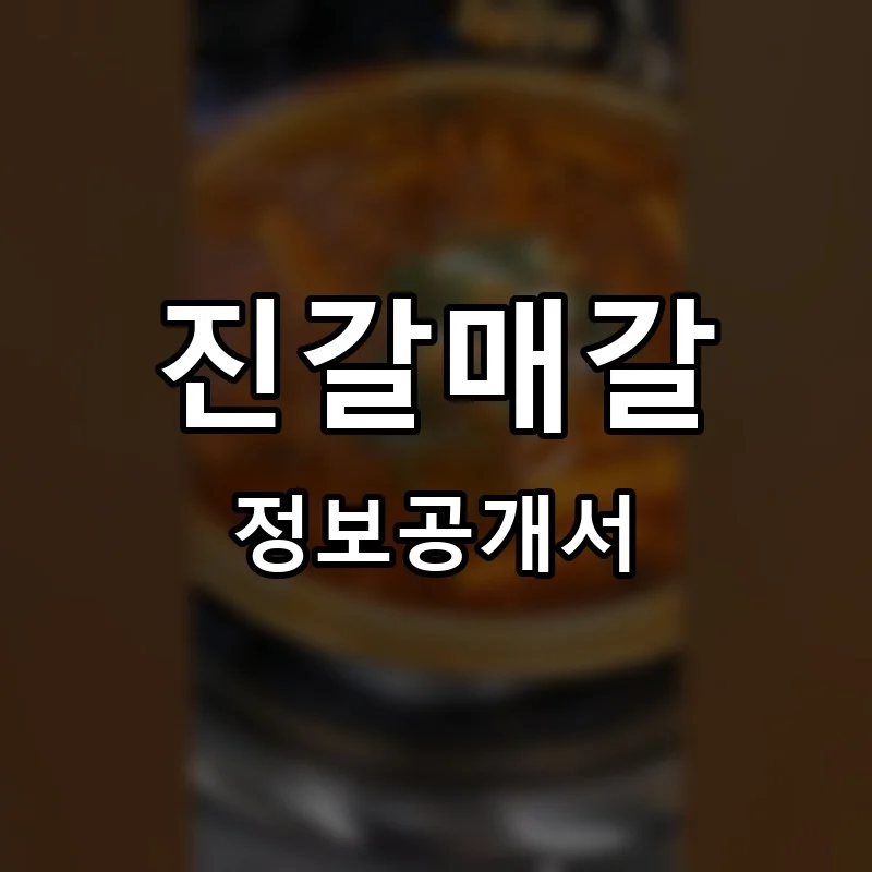 진갈매갈 프랜차이즈 창업 비용 정보공개서 요약
