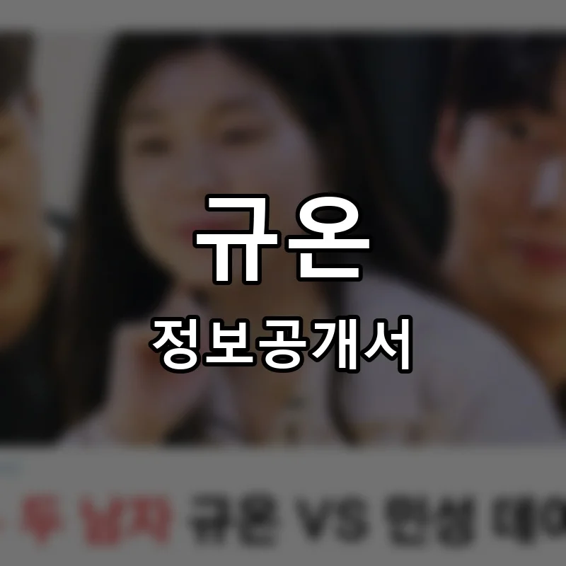 규온 프랜차이즈 창업 비용 정보공개서 요약