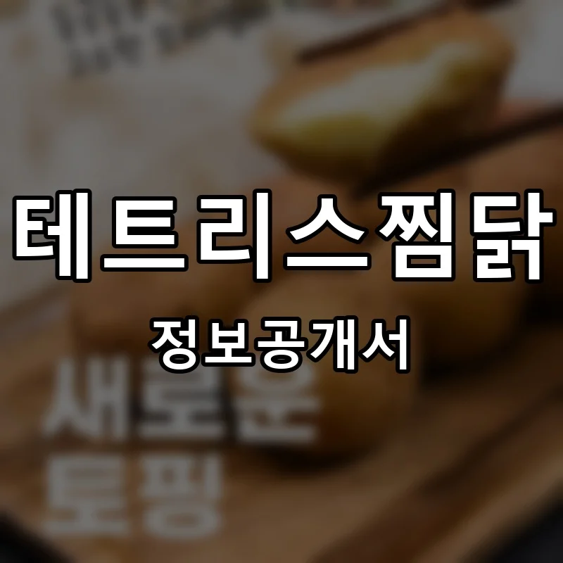테트리스찜닭 프랜차이즈 정보공개서