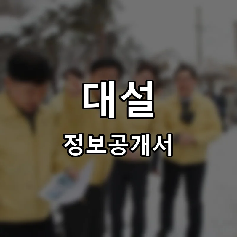 대설 프랜차이즈 창업 비용 정보공개서 요약