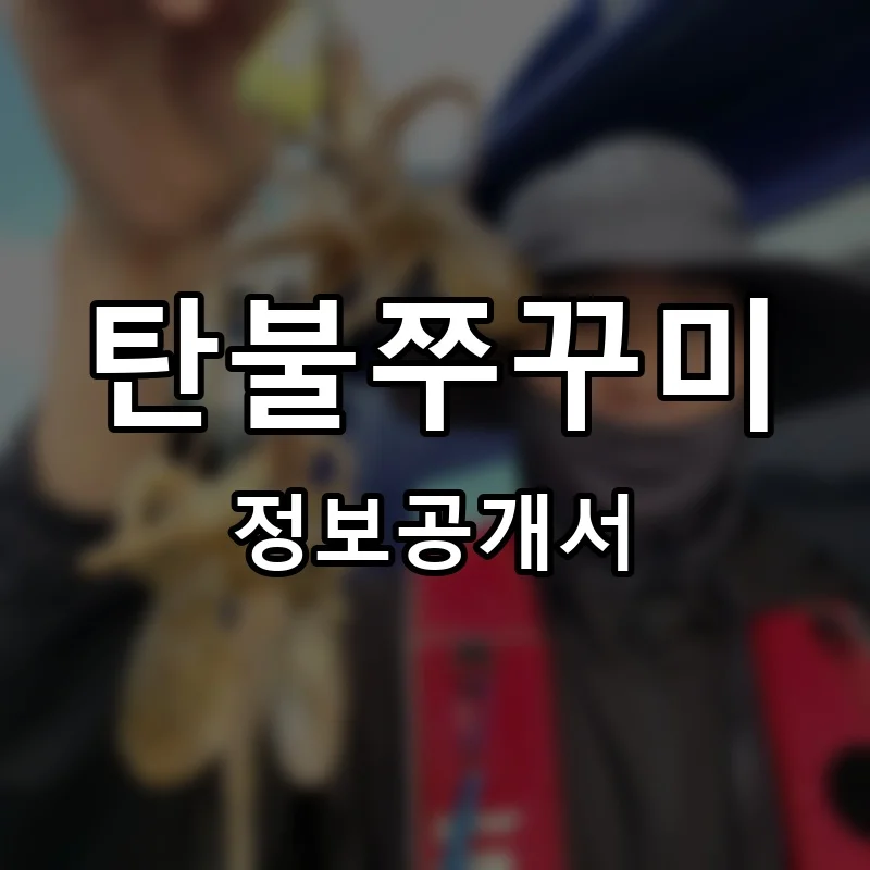탄불쭈꾸미 프랜차이즈 정보공개서