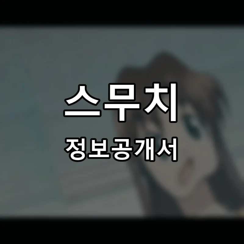스무치 프랜차이즈 창업 비용 정보공개서 요약