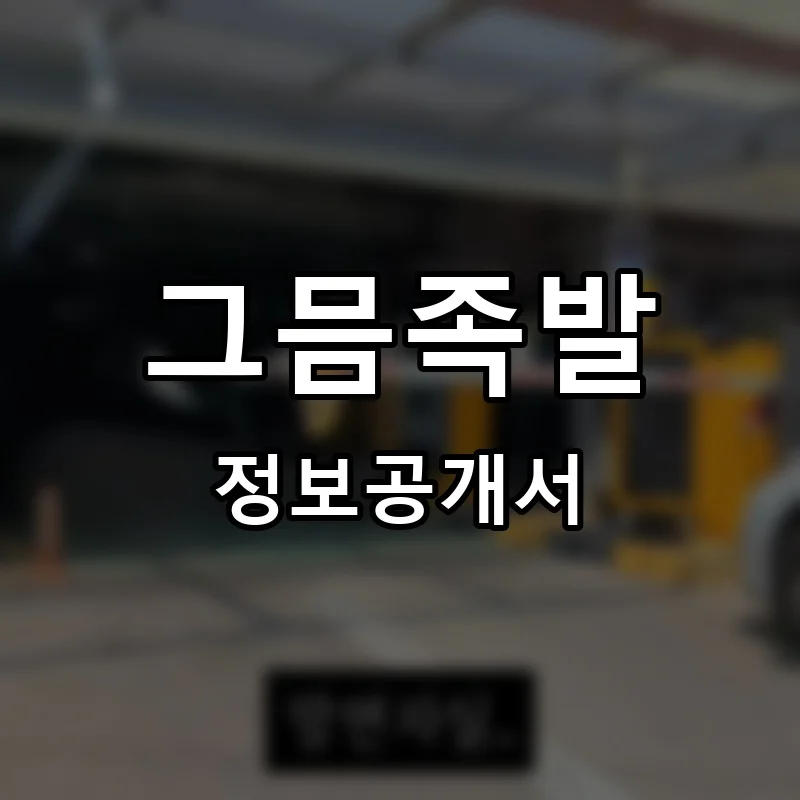 그믐족발 프랜차이즈 창업 비용 정보공개서 요약
