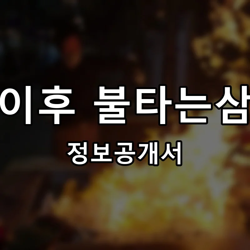 그날이후 불타는삼겹살 프랜차이즈 창업 비용 정보공개서 요약