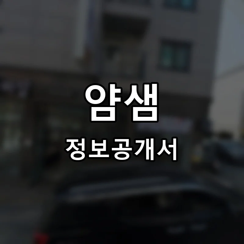 얌샘 프랜차이즈 정보공개서