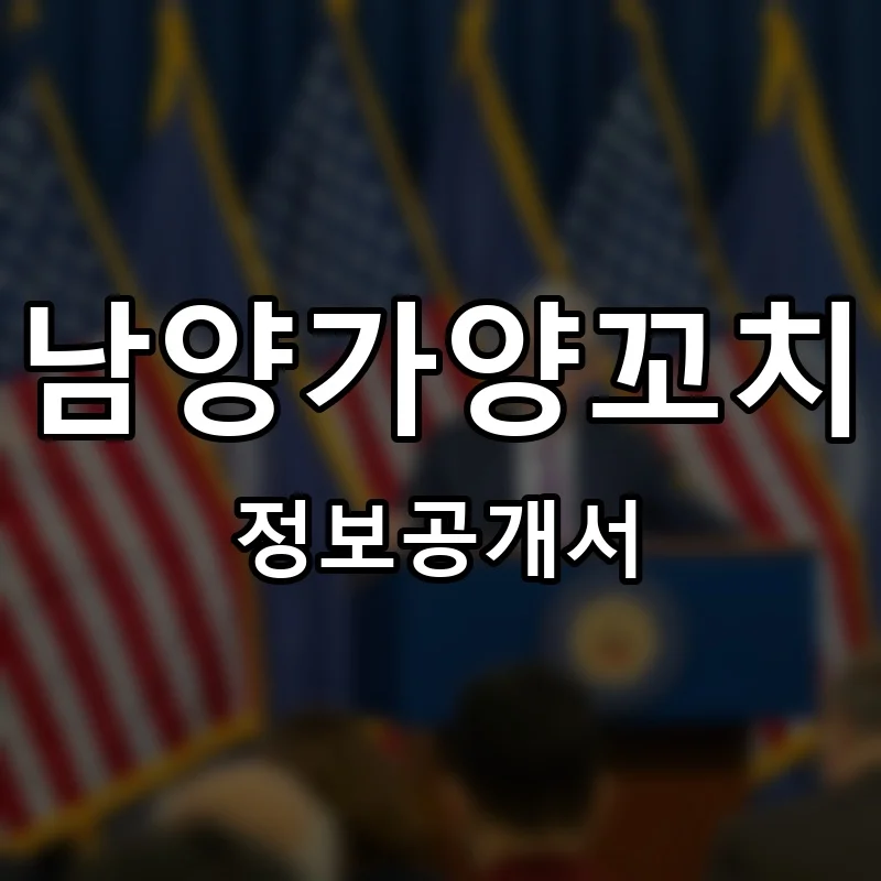 남양가양꼬치 프랜차이즈 창업 비용 정보공개서 요약