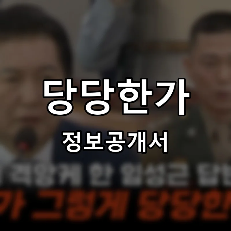 당당한가 프랜차이즈 창업 비용 정보공개서 요약