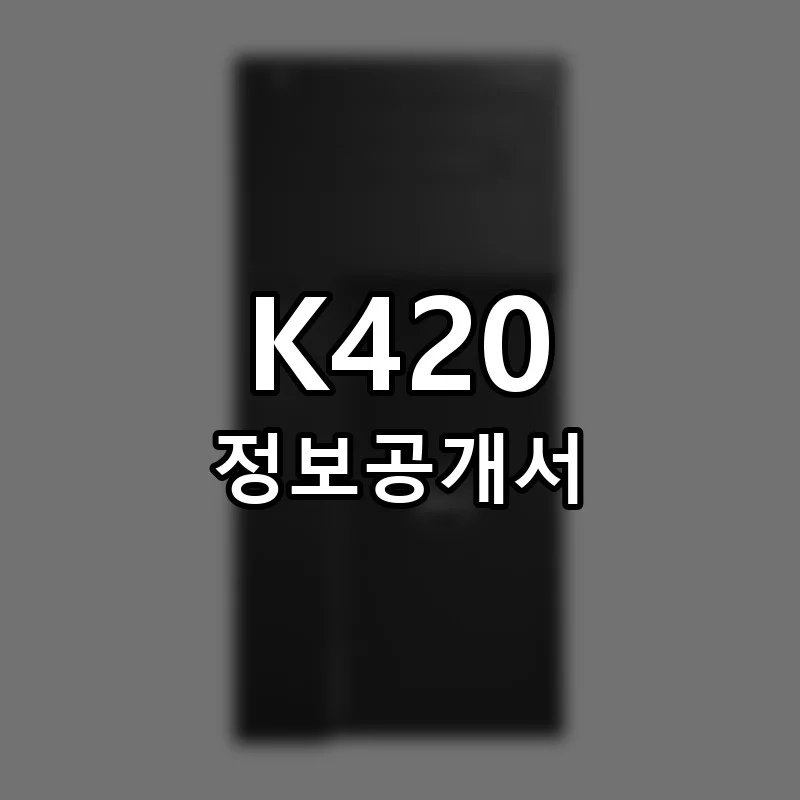 K420 창업 프랜차이즈 정보공개서 요약 2025.11.20