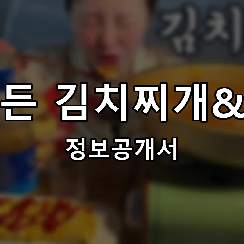별빛가든 김치찌개&김치찜 프랜차이즈 정보공개서 요약