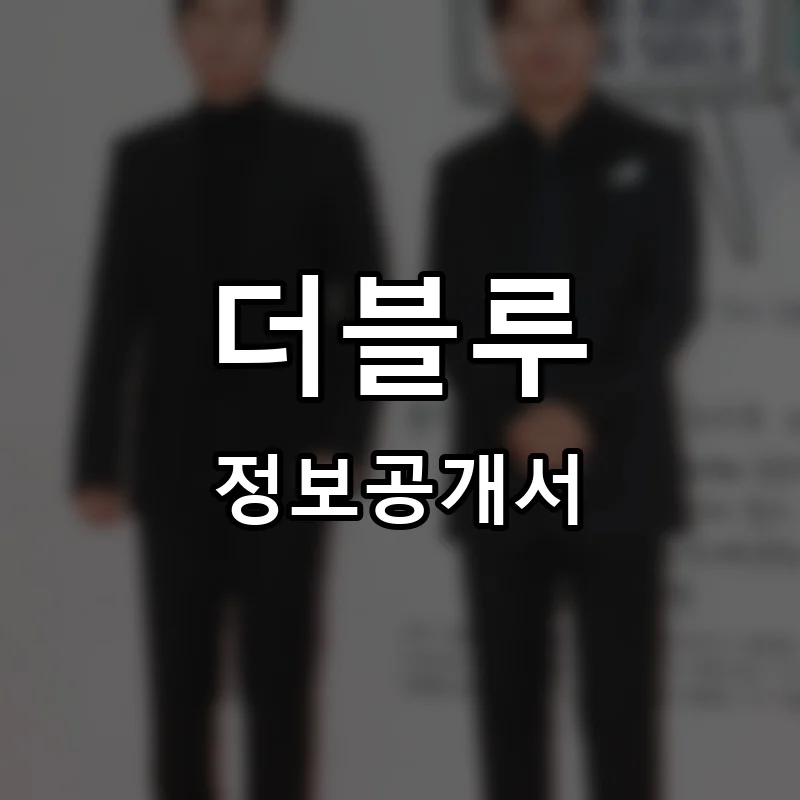 더블루 프랜차이즈 정보공개서