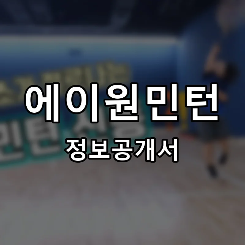에이원민턴 프랜차이즈 창업 비용 정보공개서 요약