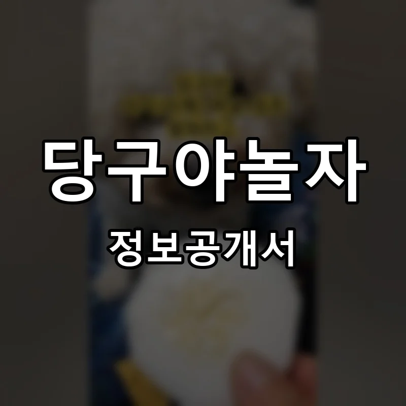 당구야놀자 프랜차이즈 창업 비용 정보공개서 요약