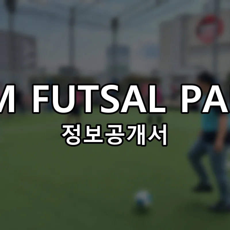 HM FUTSAL PARK 프랜차이즈 정보공개서