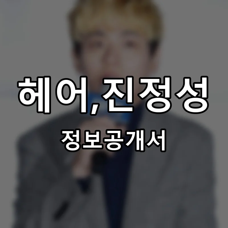 헤어,진정성 프랜차이즈 정보공개서