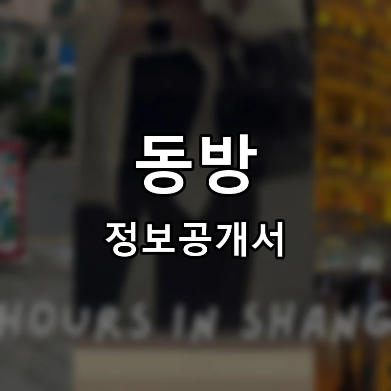 동방중국어 프랜차이즈 창업 비용 정보공개서 요약