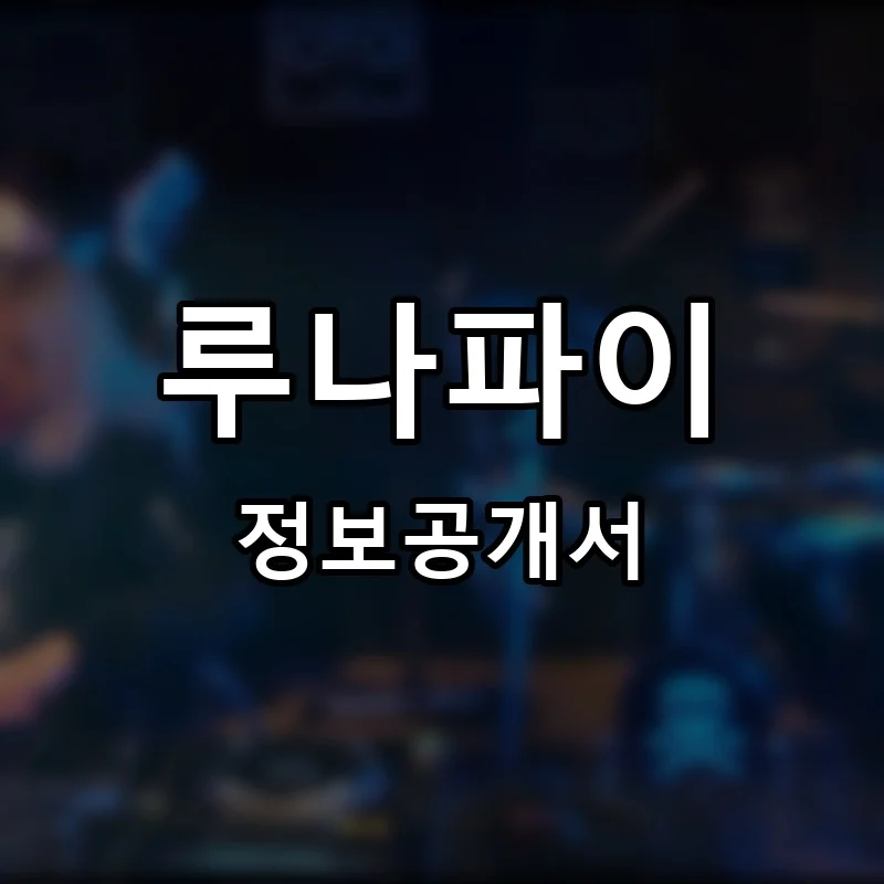 루나파이 프랜차이즈 정보공개서 요약 2026.01.29