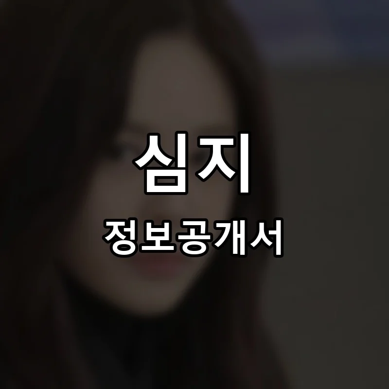 심지 프랜차이즈 정보공개서