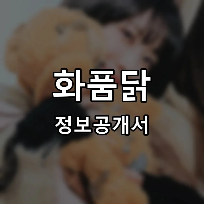 화품닭 프랜차이즈 정보공개서