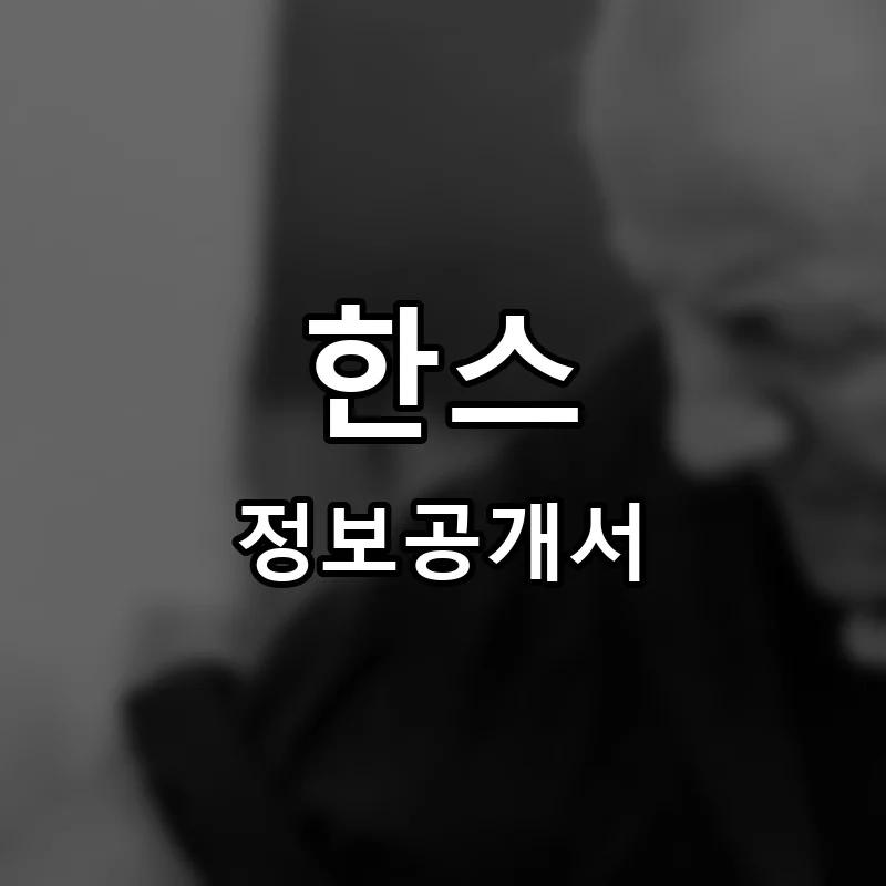 한스(HANS) 프랜차이즈 창업 비용 정보공개서 요약