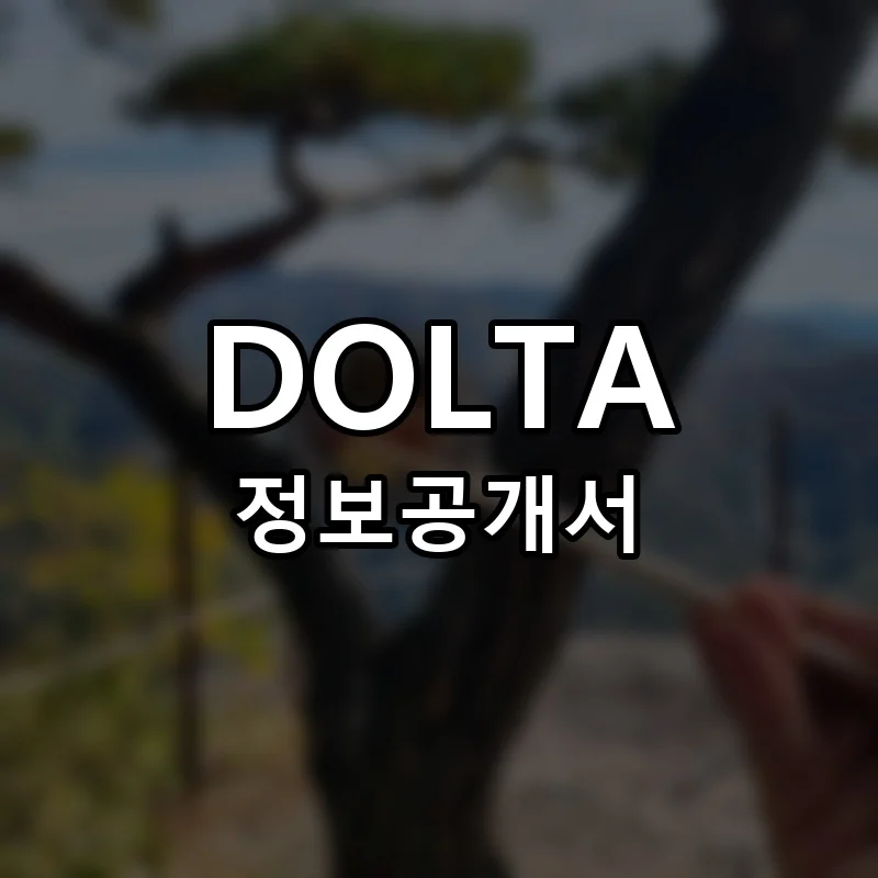 DOLTA 창업 프랜차이즈 정보공개서 요약 2026.04.07