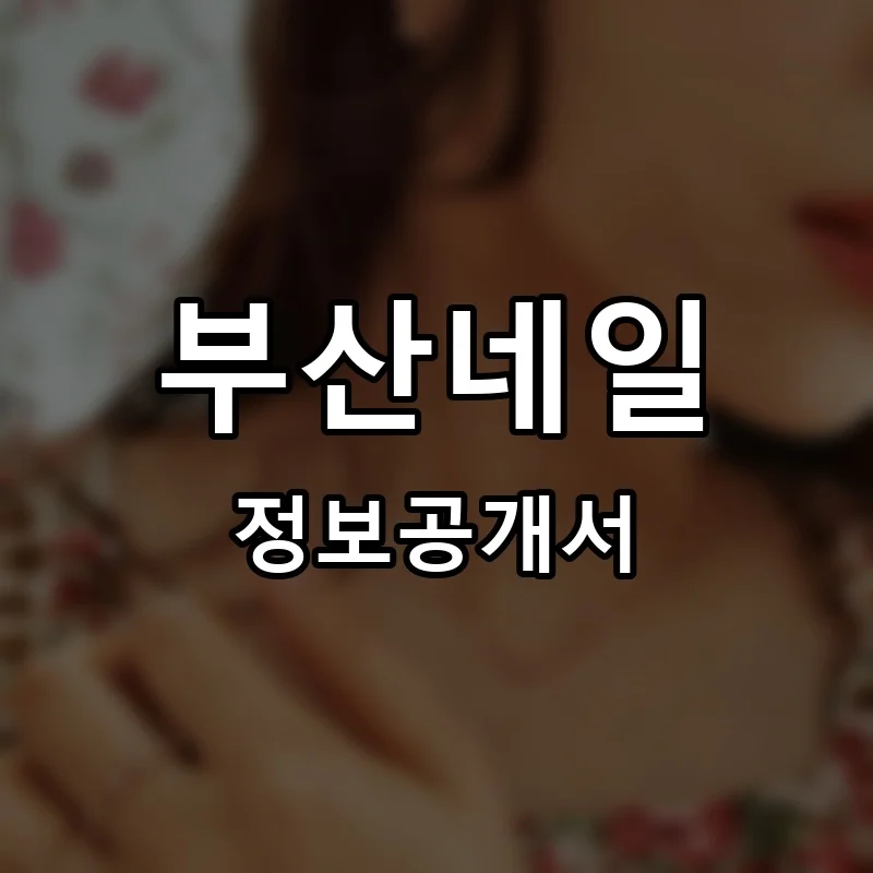 부산네일 프랜차이즈 창업 비용 정보공개서 요약
