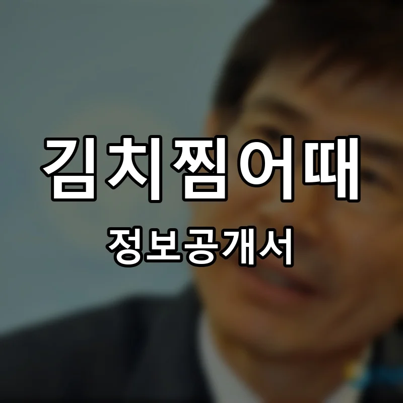김치찜어때 프랜차이즈 정보공개서 요약 2025.12.19