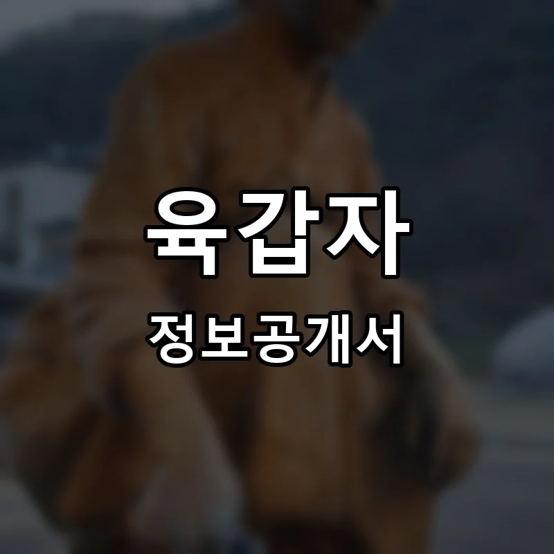 육갑자 프랜차이즈 창업 비용 정보공개서 요약