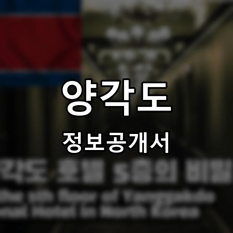 양각도 프랜차이즈 창업 비용 정보공개서 요약