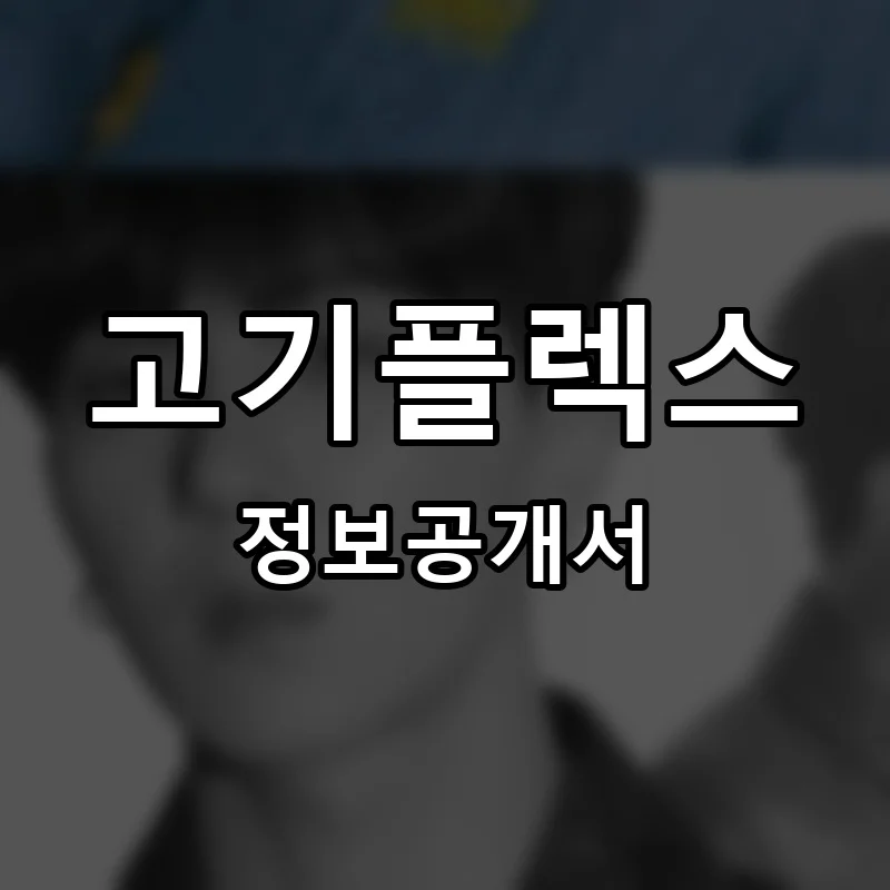 고기플렉스 프랜차이즈 정보공개서 요약 2025.12.02