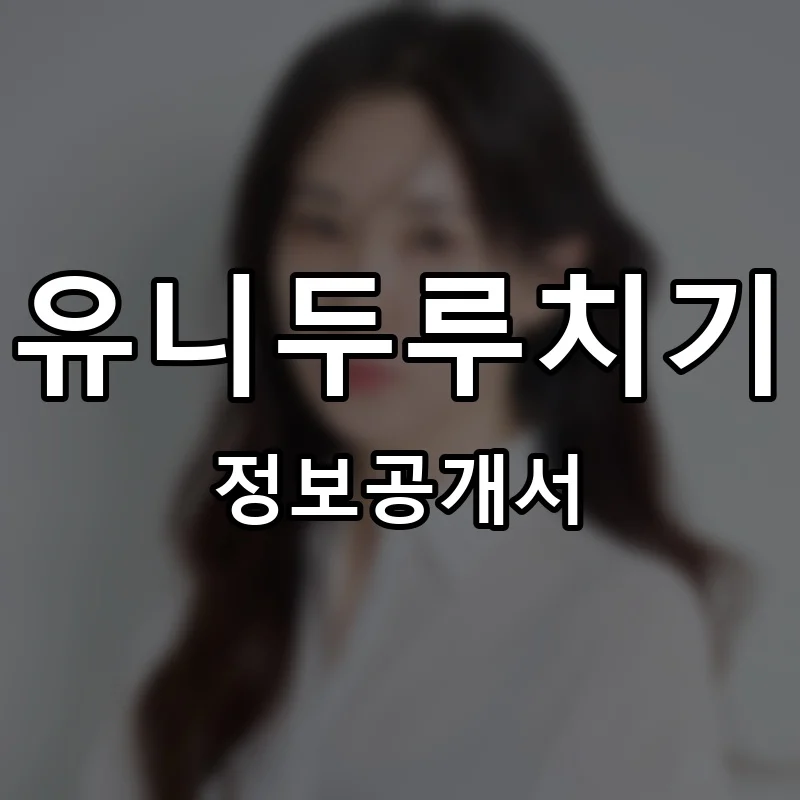 유니두루치기 프랜차이즈 정보공개서