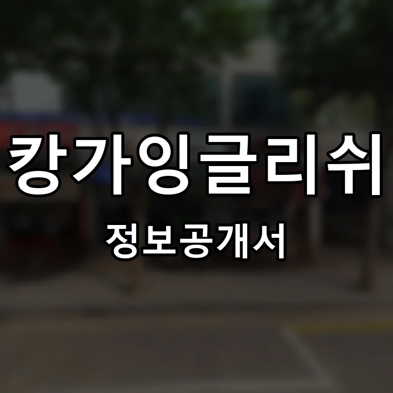 캉가잉글리쉬 프랜차이즈 창업 비용 정보공개서 요약