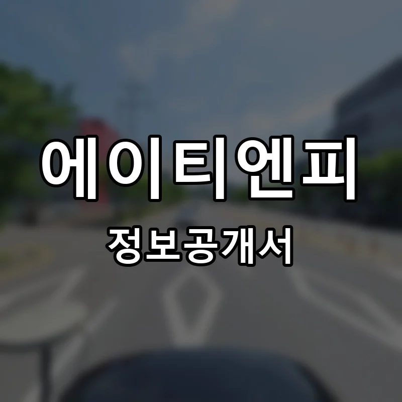 에이티엔피 프랜차이즈 창업 비용 정보공개서 요약