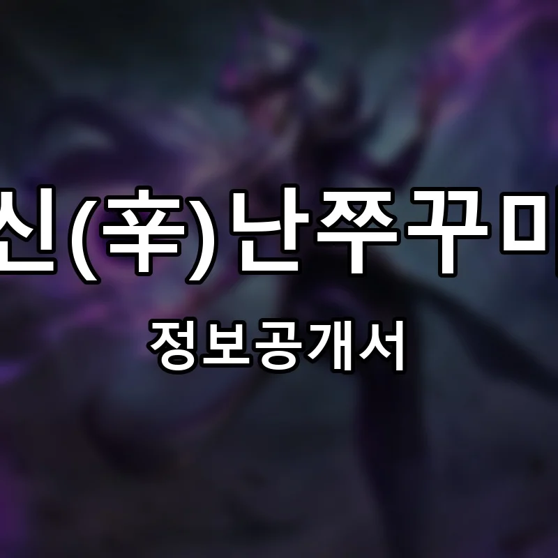 신(辛)난쭈꾸미 프랜차이즈 창업 비용 정보공개서 요약