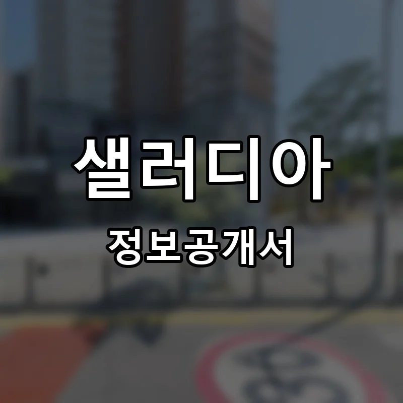 샐러디아 프랜차이즈 정보공개서 요약 2025.07.09